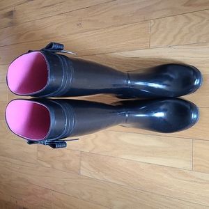 Kate Spade Heeled Rain Boots with Bow